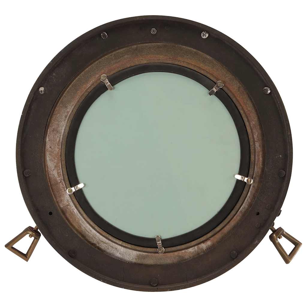 Vidaxx specchio da parete oblò ø50 cm alluminio e vetro