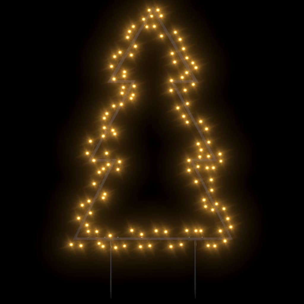 Vidaxl Iluminación navideña Árbol de Navidad con alfileres de tierra 115 LED 90 cm