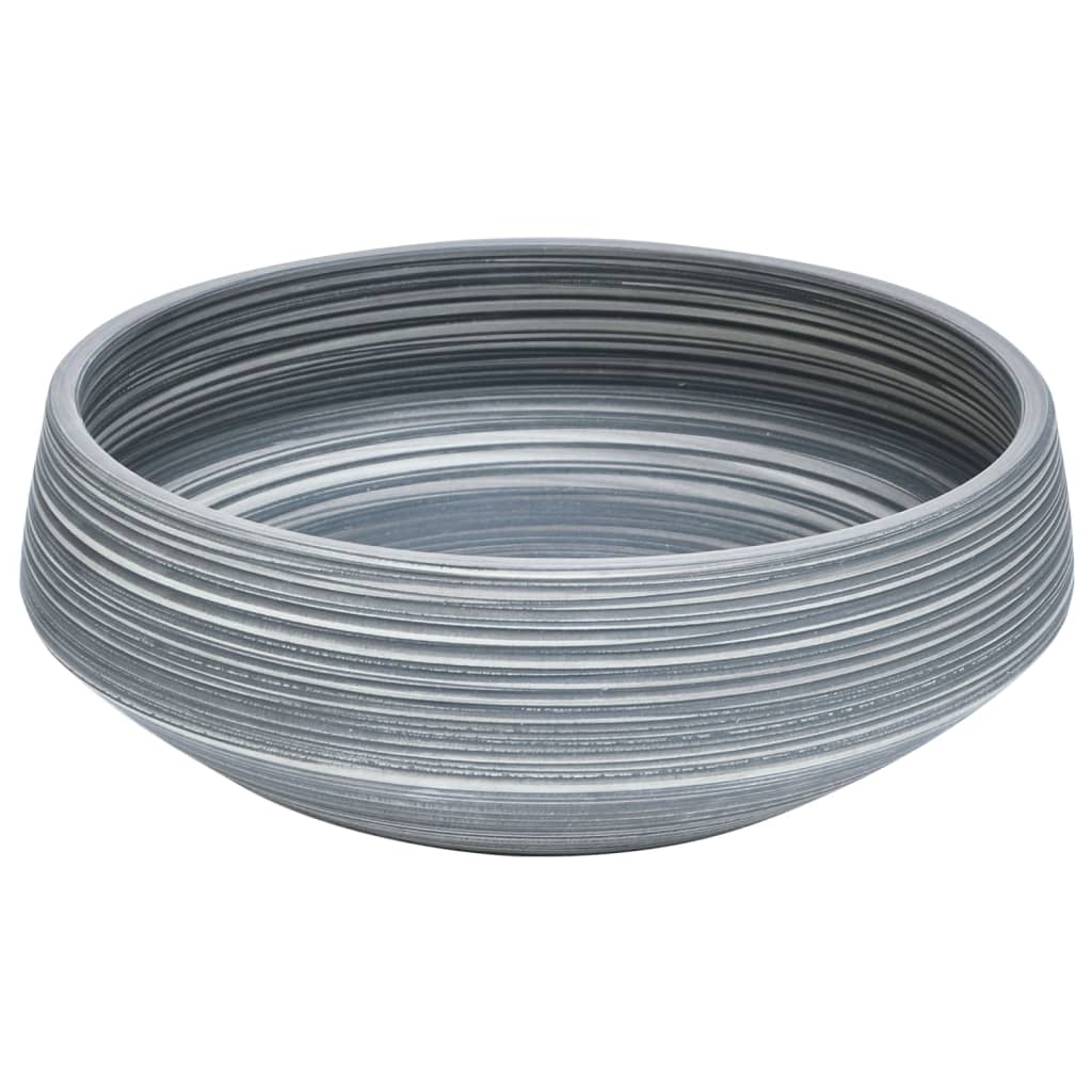 Vidaxl Straction Rondella rotonda φ41x14 cm grigio ceramico
