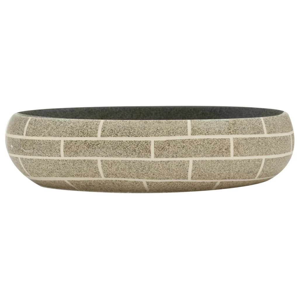 Vidaxl Straction Wasker Ovaal 59x40x15 cm ceramico multilorato