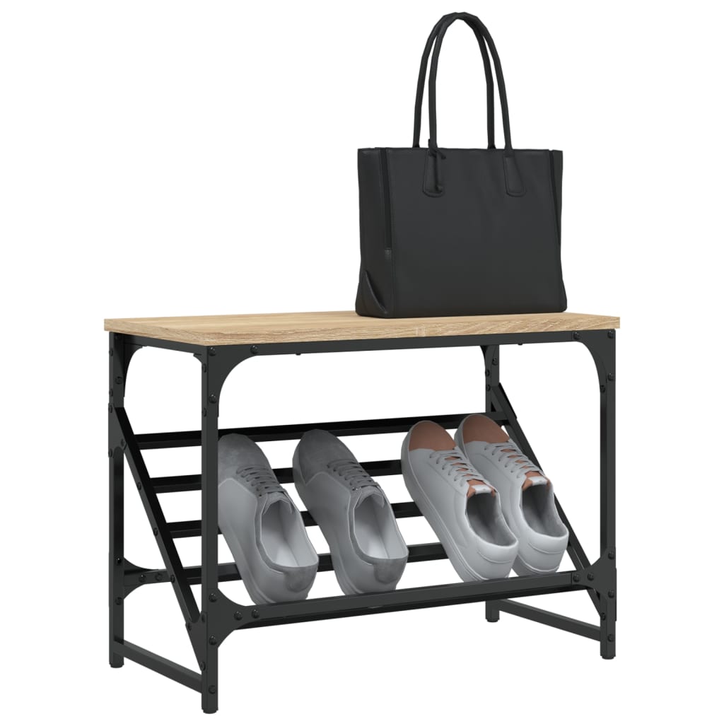 Vidaxl Shoe Rack 60x30x45 cm de madera procesada Sonoma Oak coloreed