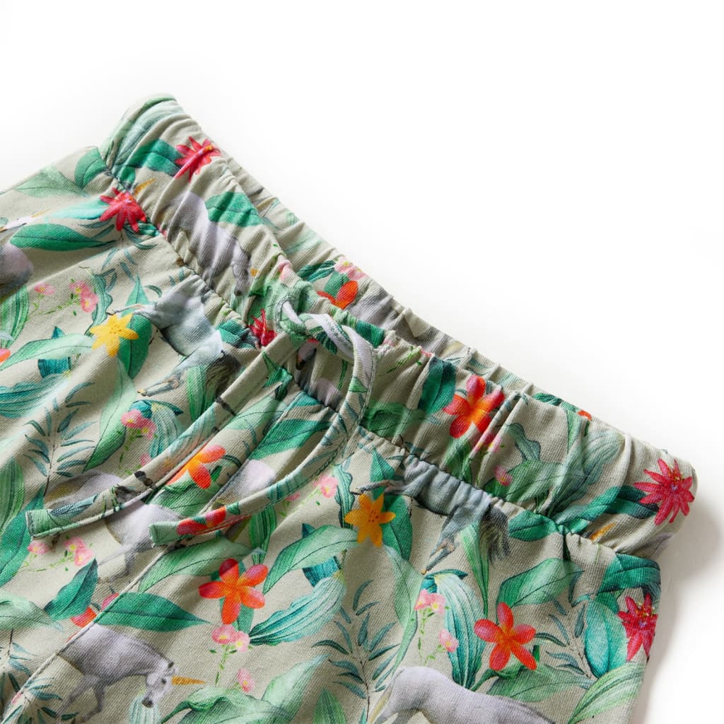 Pantaloncini per bambini VidaXL con coulisse 116 kaki chiaro