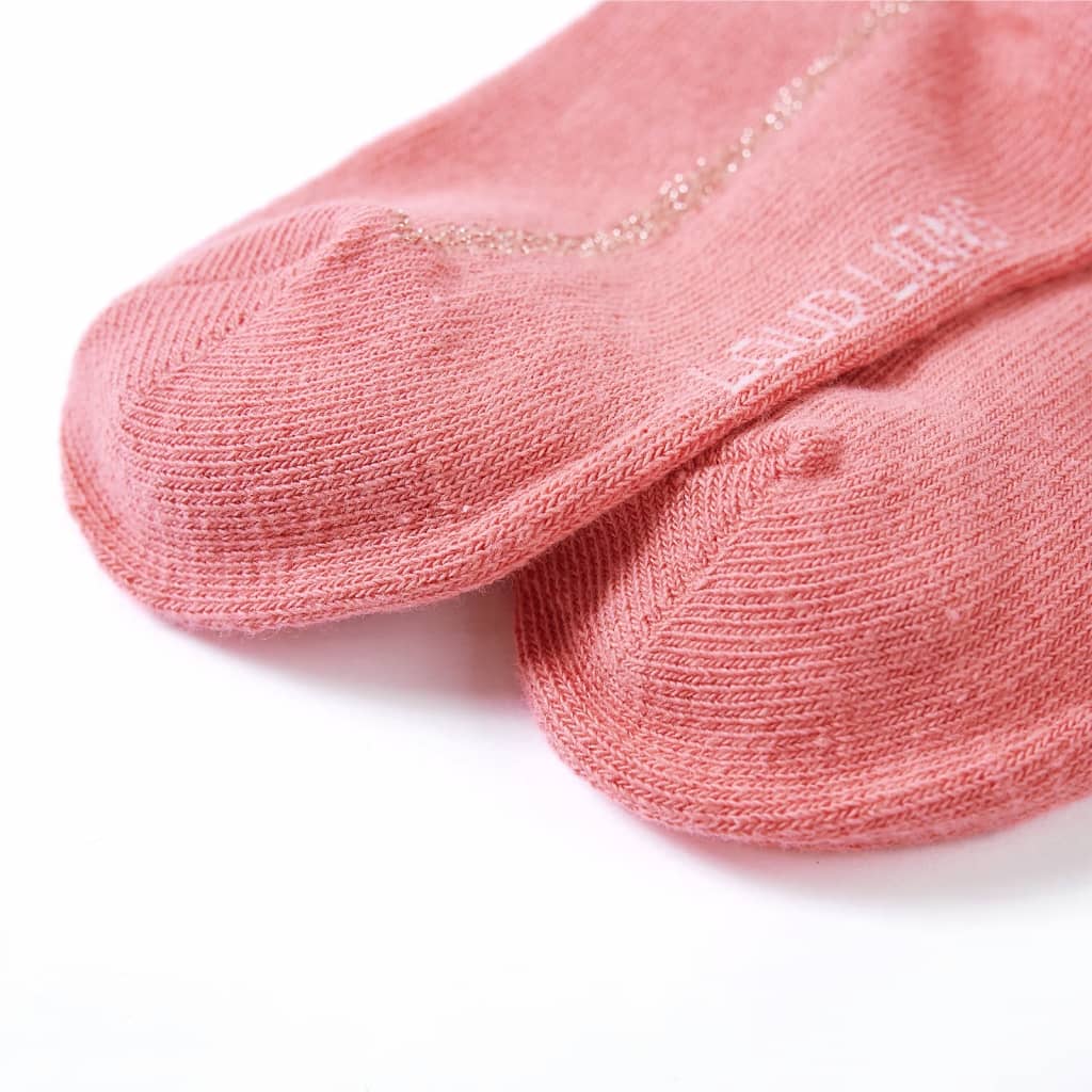 Medias infantiles vidaXL 128 rosa viejo