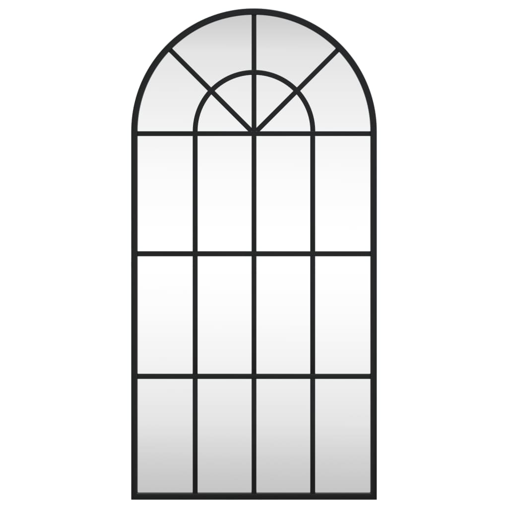 Vidaxl Specchio da parete BOOG 40x80 cm Iron Black