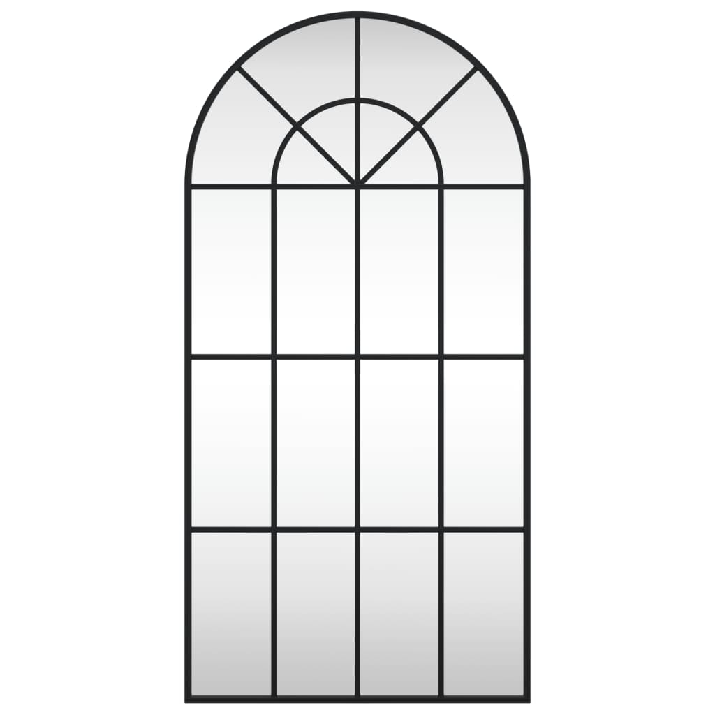 Vidaxl Specchio a parete BOOG 50x100 cm Iron Black