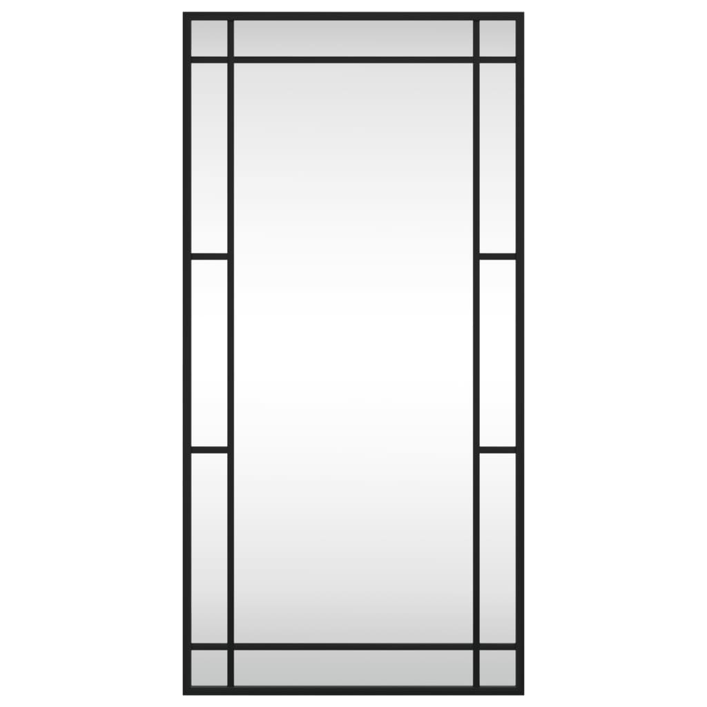 Vidaxl Specchio a parete rettangolare 40x80 cm Iron Black
