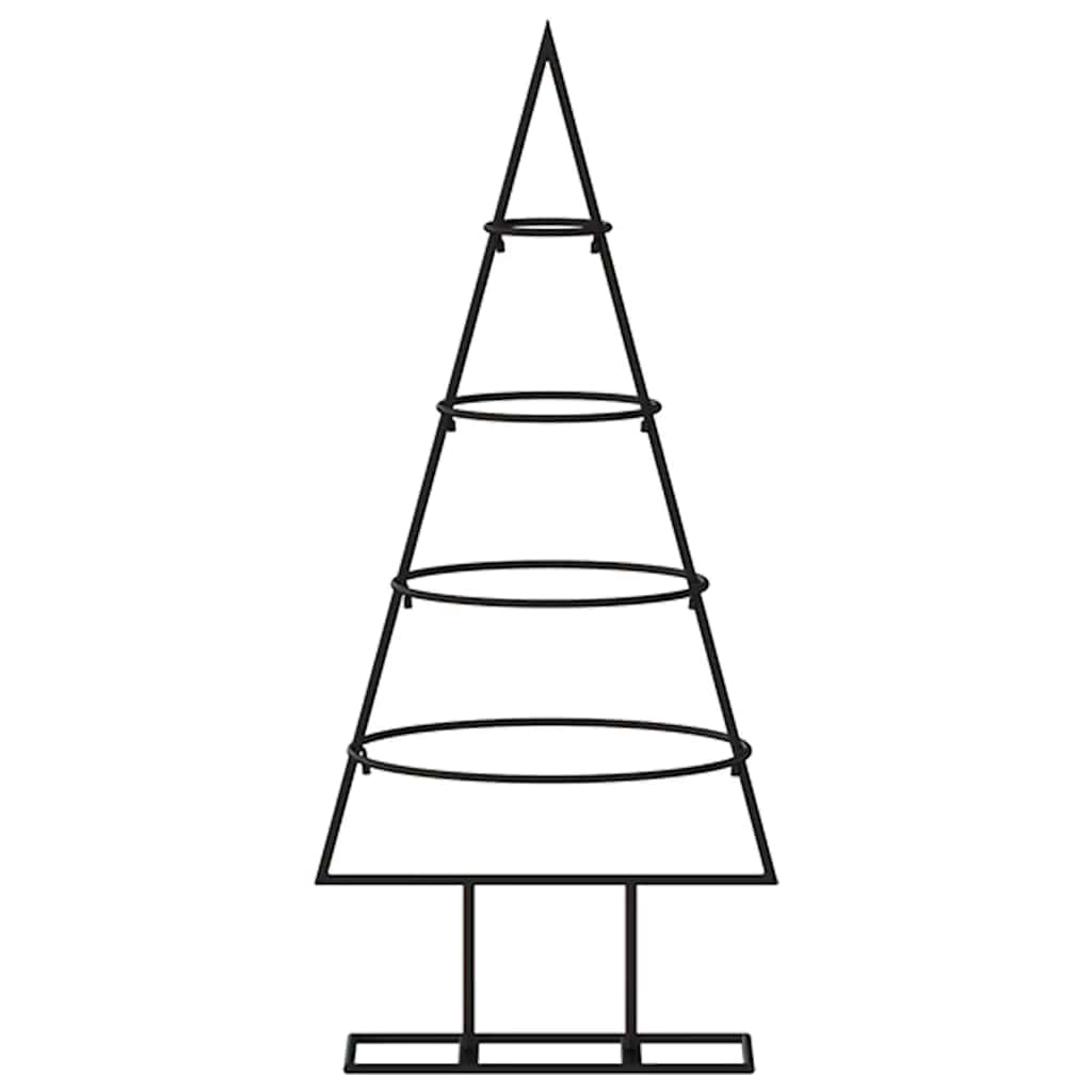 Vidaxl Decorazione natalizia albero di Natale 60 cm di metallo nero