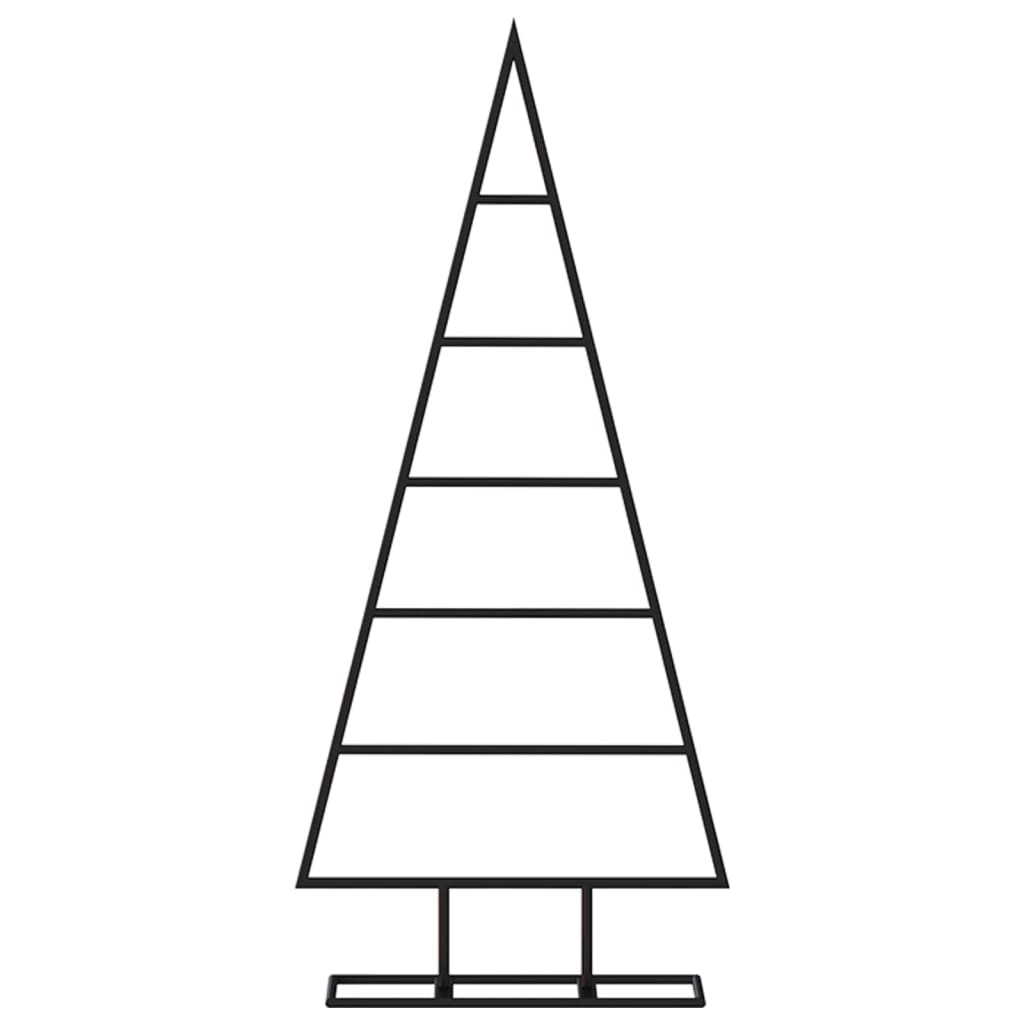 Vidaxl Decorazione natalizia albero di Natale 90 cm in metallo nero