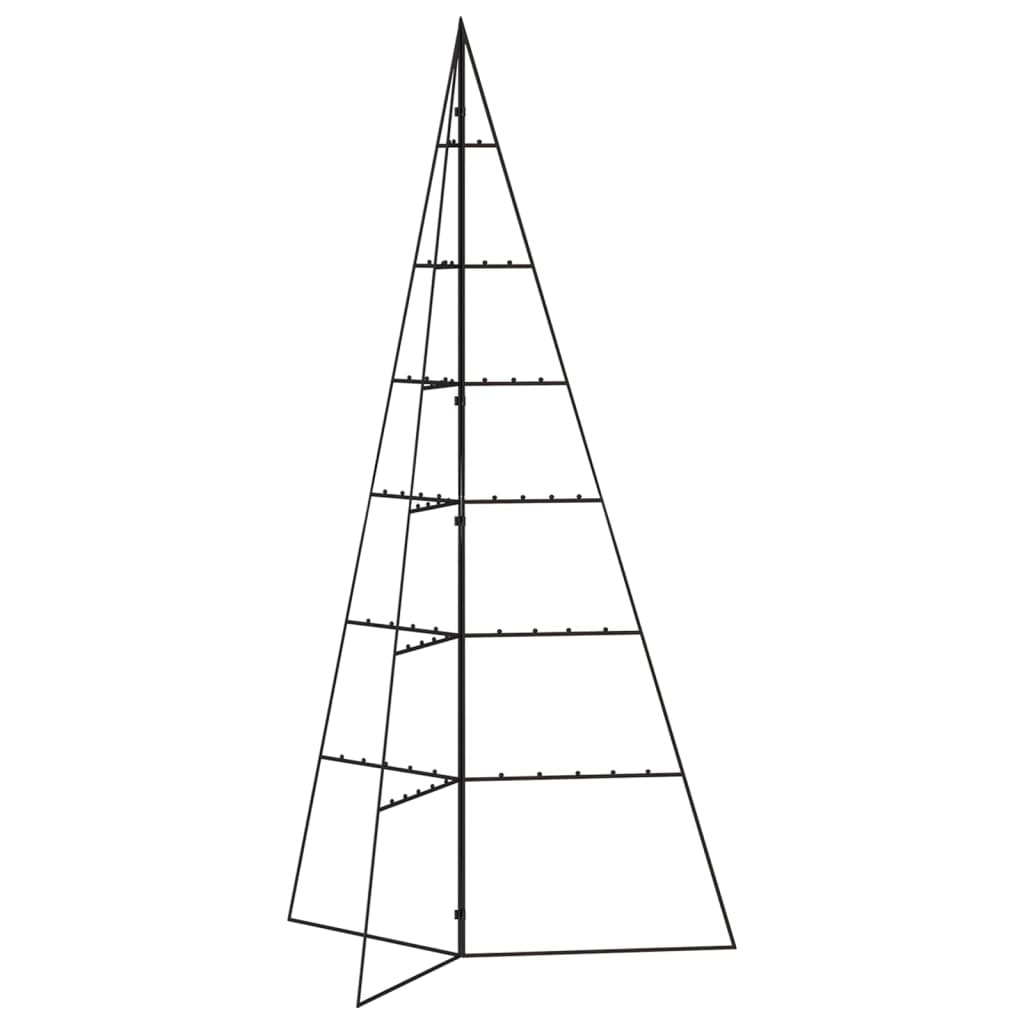 VidaXL Decoración navideña Árbol de Navidad 140 cm metal negro