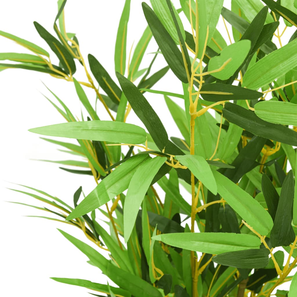 VidaXL pianta artificiale bambù 500 foglie 80 cm verde
