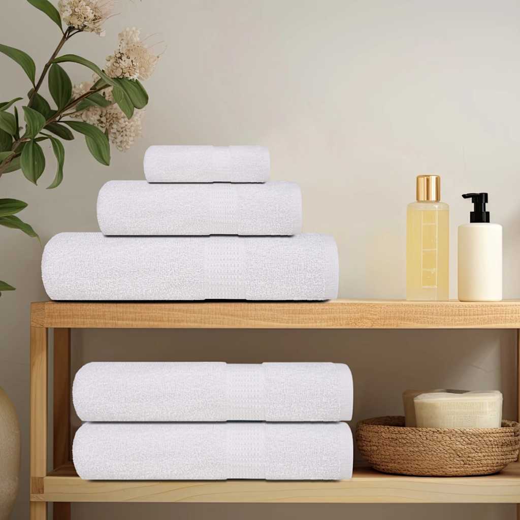 Asciugamani Vidaxl 4 ST 50x100 cm 360 g m² 100% di cotone bianco