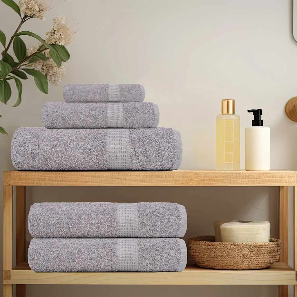 Vidaxl Guest Wipes 2 PCS 30x50 cm 360 g m² 100% di cotone grigio
