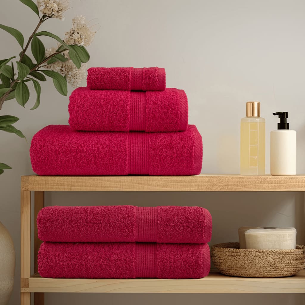 Asciugamani da bagno vidaxl solund 4 pezzi 600 g m² 100x150 cm