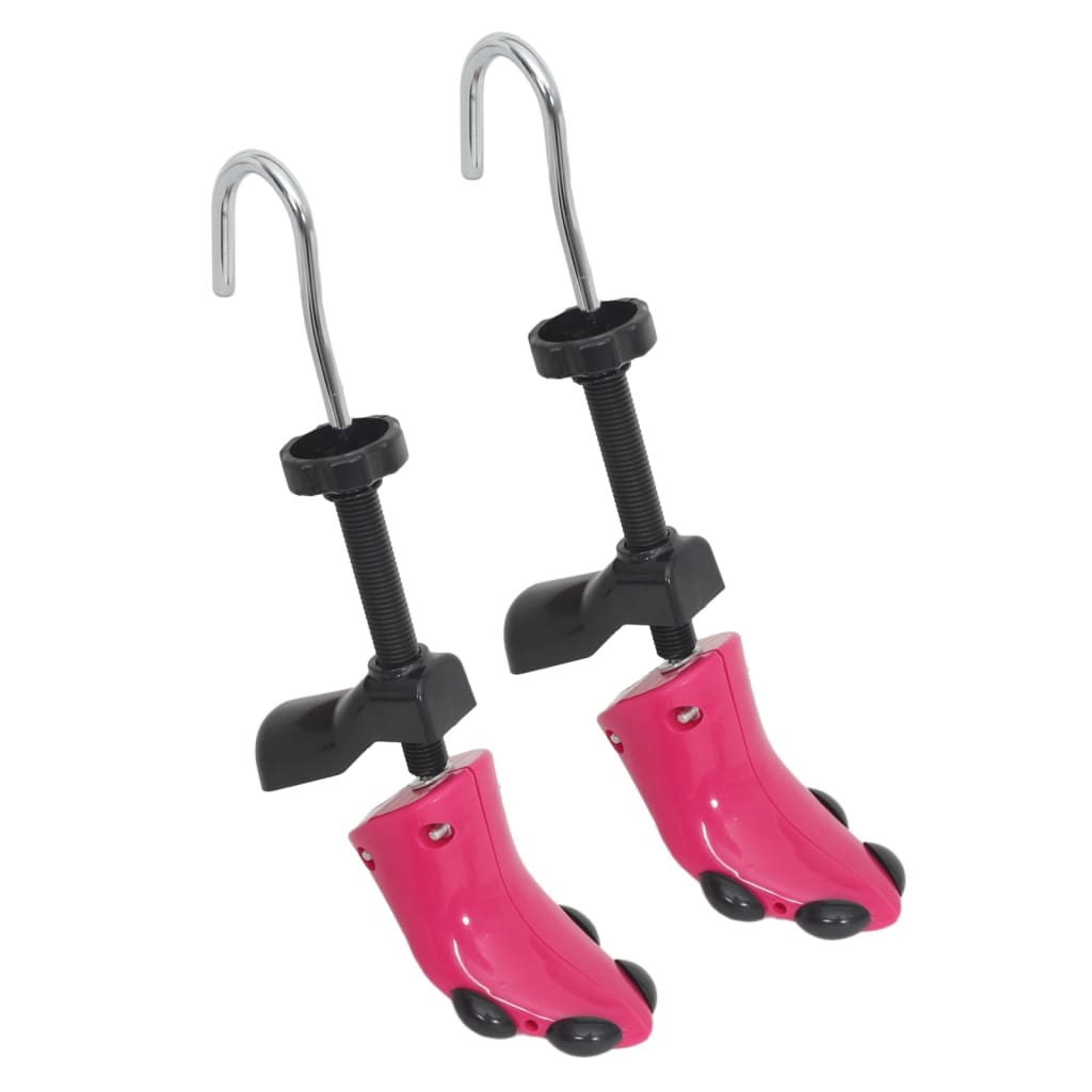 Vidaxl Shoe Spanners con scarpa eu 34-40 di plastica rosa