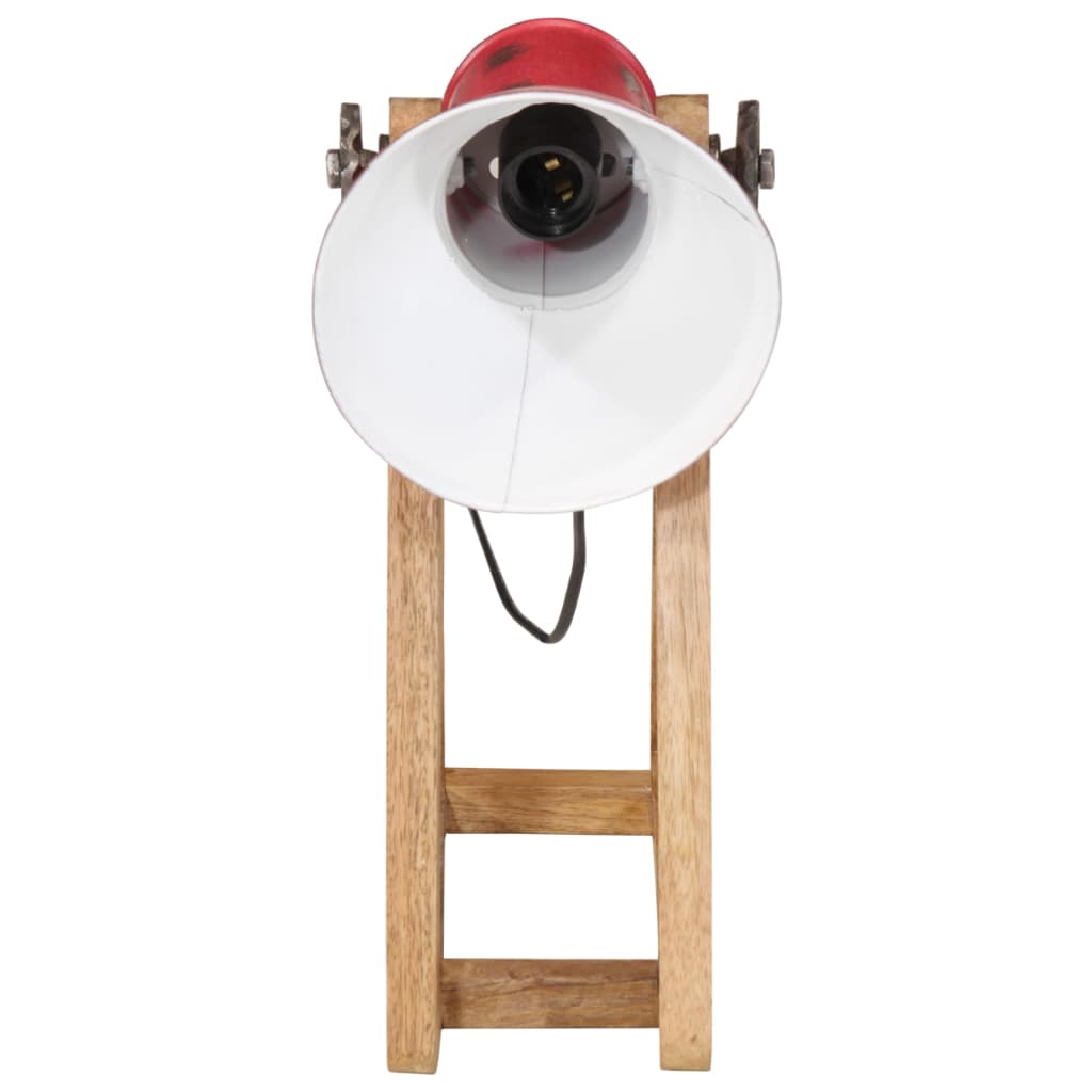 Vidaxl bureaulamp 25 w e27 30x17x40 cm verweerd rood
