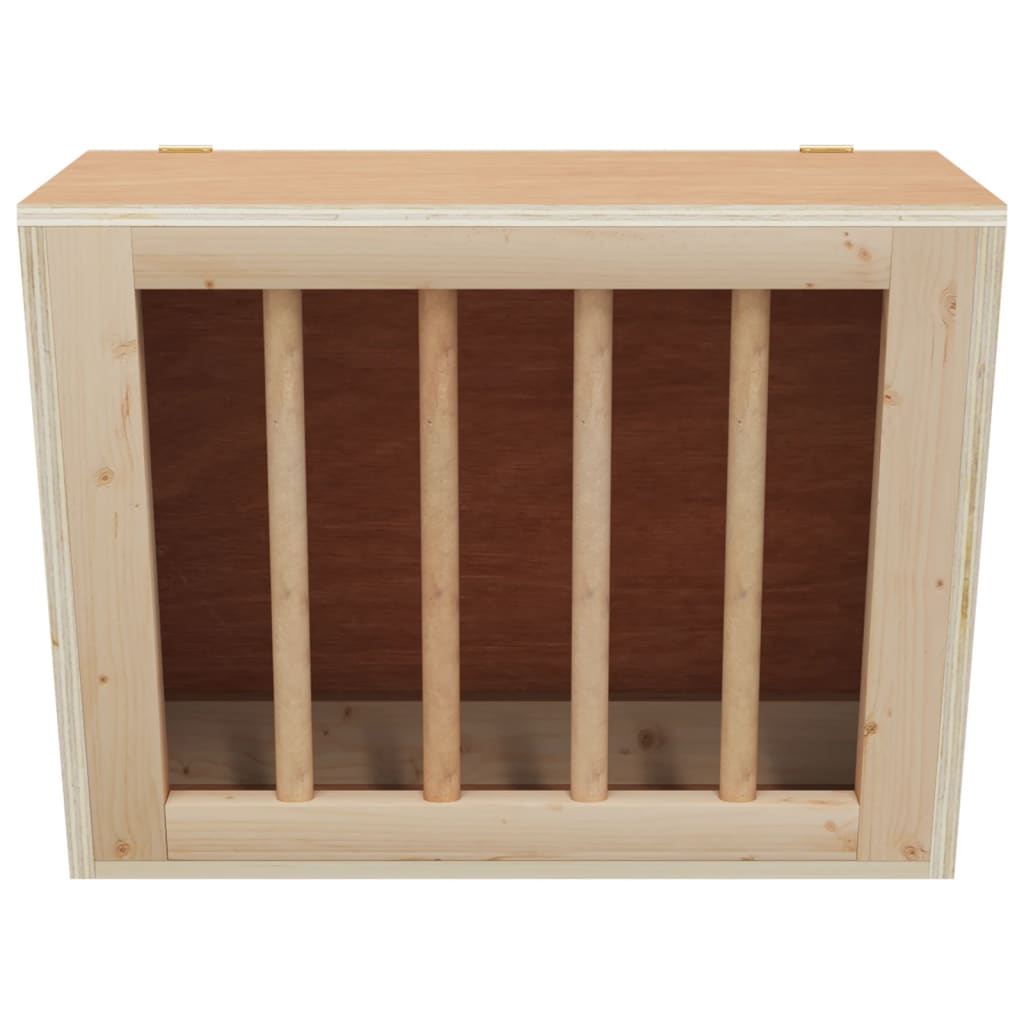 Vidaxl Hooiruif per conigli 25x18.5x20.5 cm Pineo solido