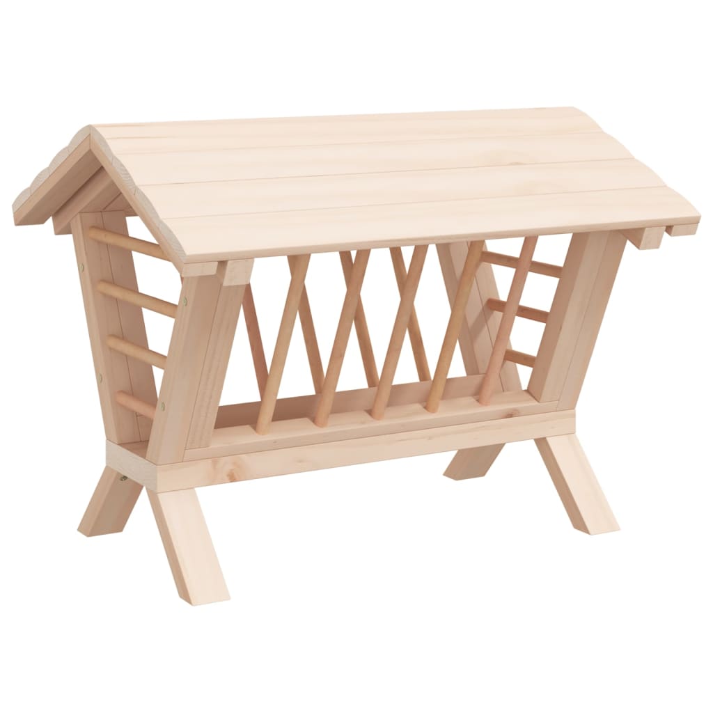 Vidaxl Hooiruif per conigli 44x33x33 cm Pineodo solido