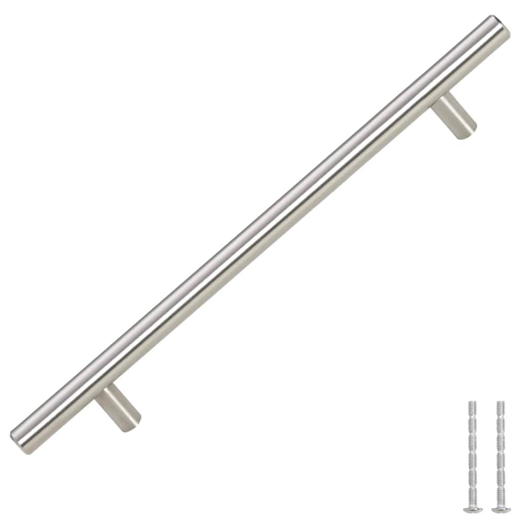 Vidaxl manejas 5 st 192 mm de acero inoxidable de color plateado