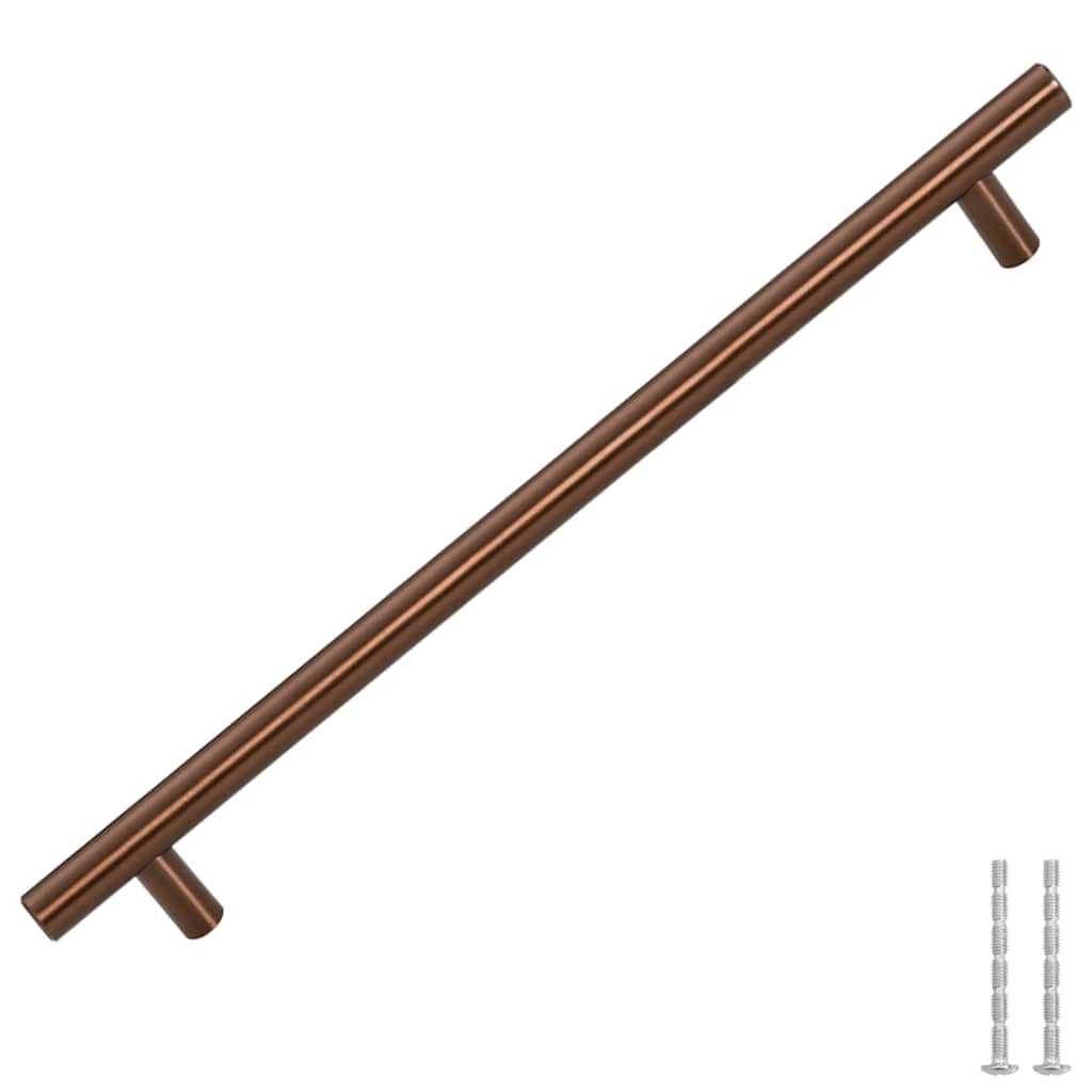 VidaXL tiradores 5 piezas 224 mm acero inoxidable color bronce