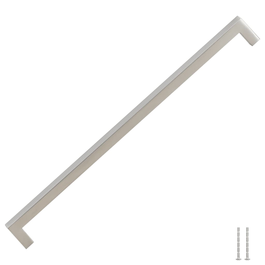 VidaXL tiradores 5 piezas 320 mm acero inoxidable color plata