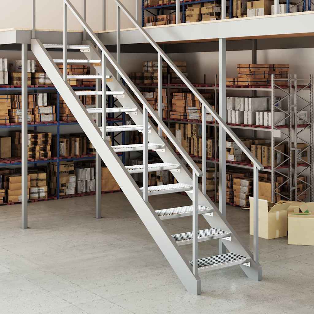 Vidaxl Step Step Grid 60x24x7 cm Acciaio zincato