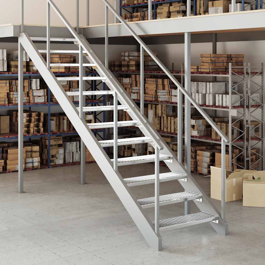 Vidaxl Step Step Grid 80x24x7 CM Galvanized Steel