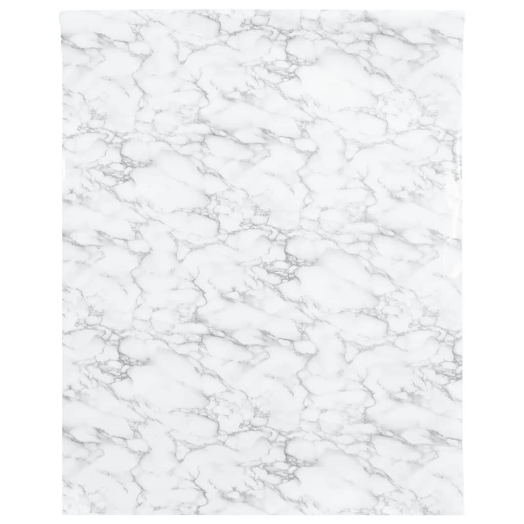 Rivestimenti per mobili Vidaxx autoadesivi 90x500 cm PVC marmo bianco