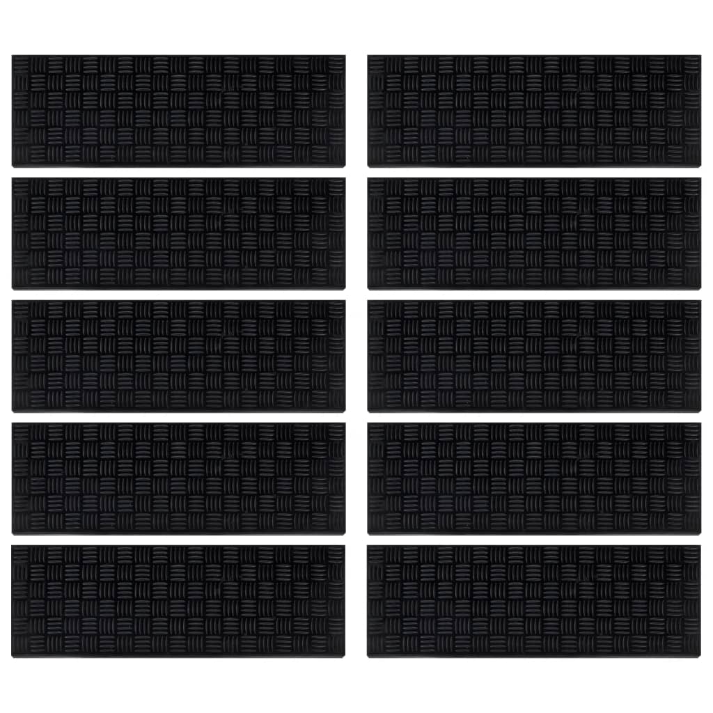 Tappetini Vidaxl Stair 10 ST 25x75 cm gomma