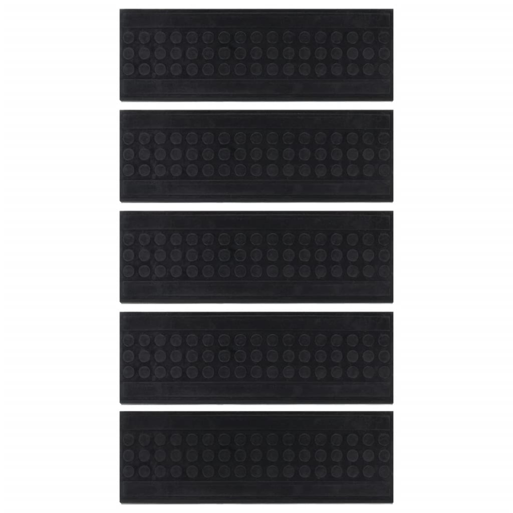 Vidaxl Stair Tappet 5 St 25x75 cm gomma