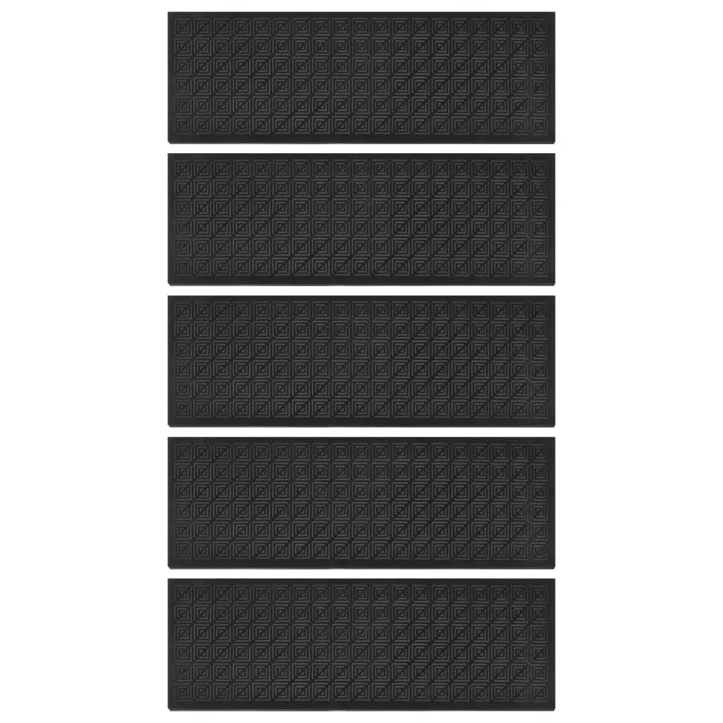 Vidaxl Stair Tappet 5 St 25x75 cm gomma