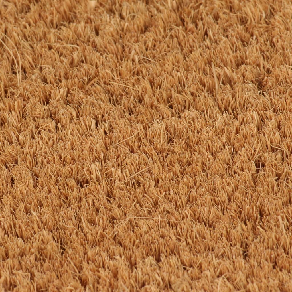 VIDAXL HEORMAT MIUSE -ROUND 60x90 cm Fibra di cocco trapuntato Naturale