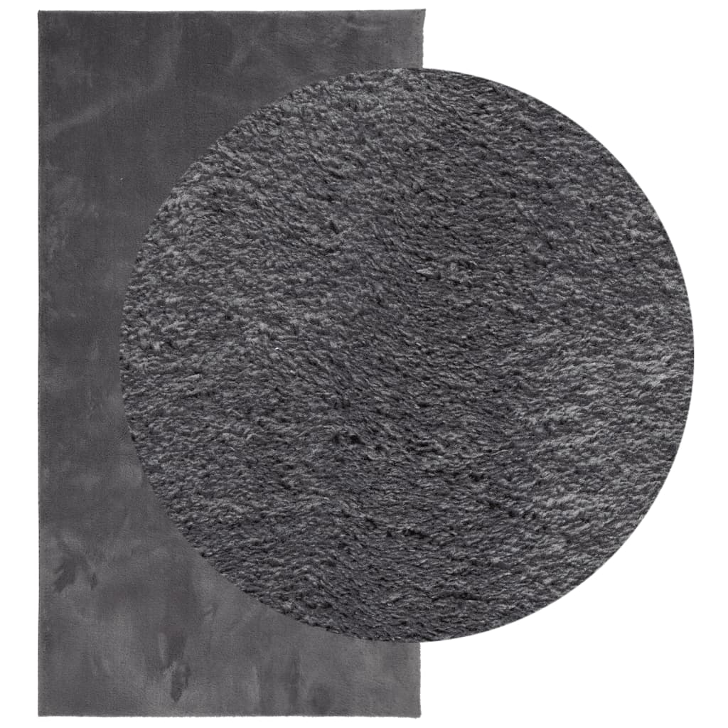 VIDAXL RAG HUARTE -POLOLE -POLOLE SOLABILE MORSO 60X110 CM Antracite