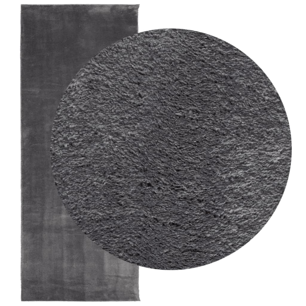VIDAXL RAG HUARTE -POLOLE -POLOLE SOLABILE ANTRACITO 80X200 CM
