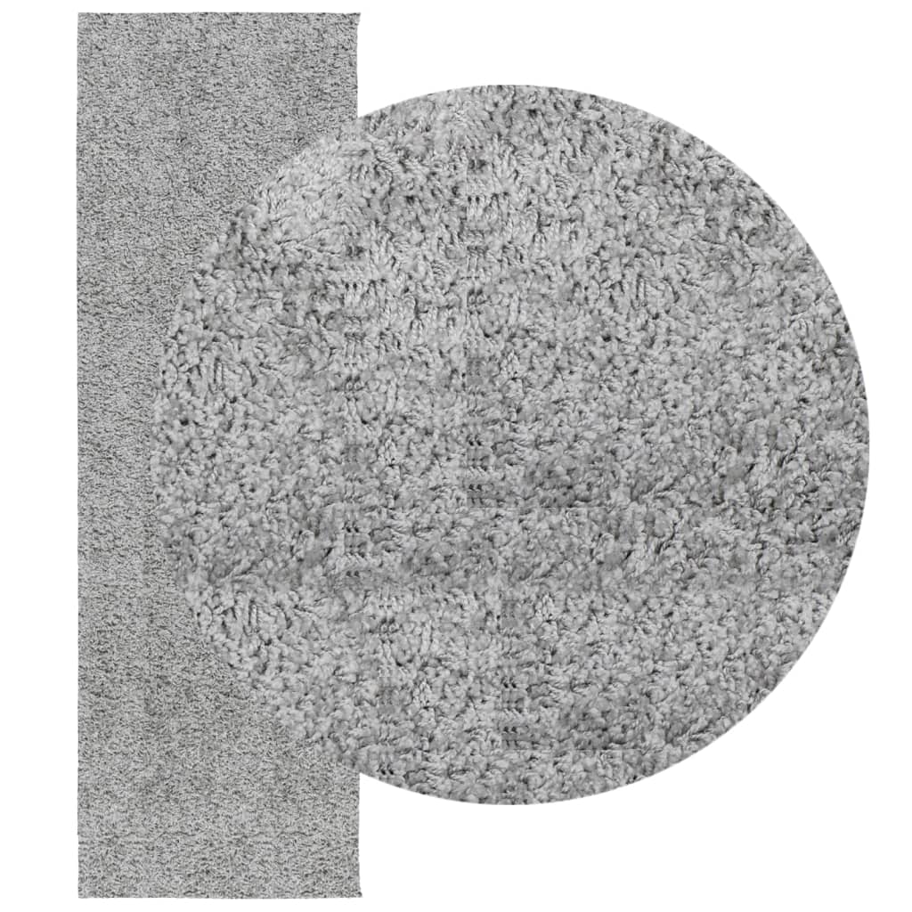 Alfombra Vidaxl Pamplona Shaggy altamente moderna 80x250 cm Gray