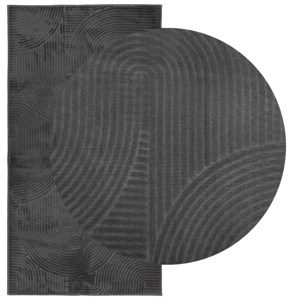 Tappeto VidaXL Iza a pelo corto scandinavo 80x150 cm antracite