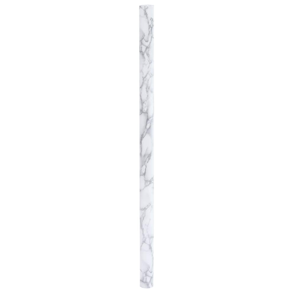 Vidaxxl rivestimento per mobili autoadesivo 90x500 cm PVC marmo bianco