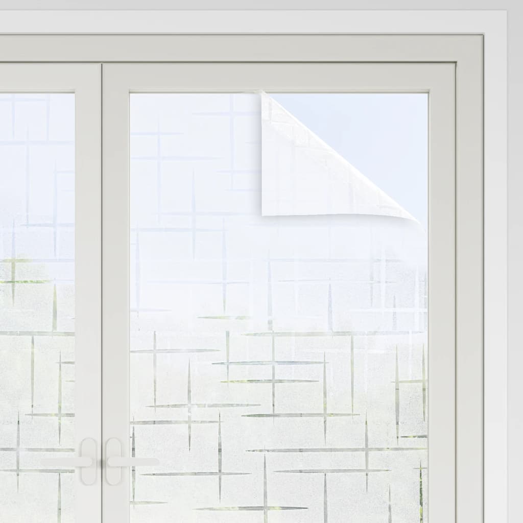VidaXL Raamfolies 2 st mat sterrenpatroon PVC
