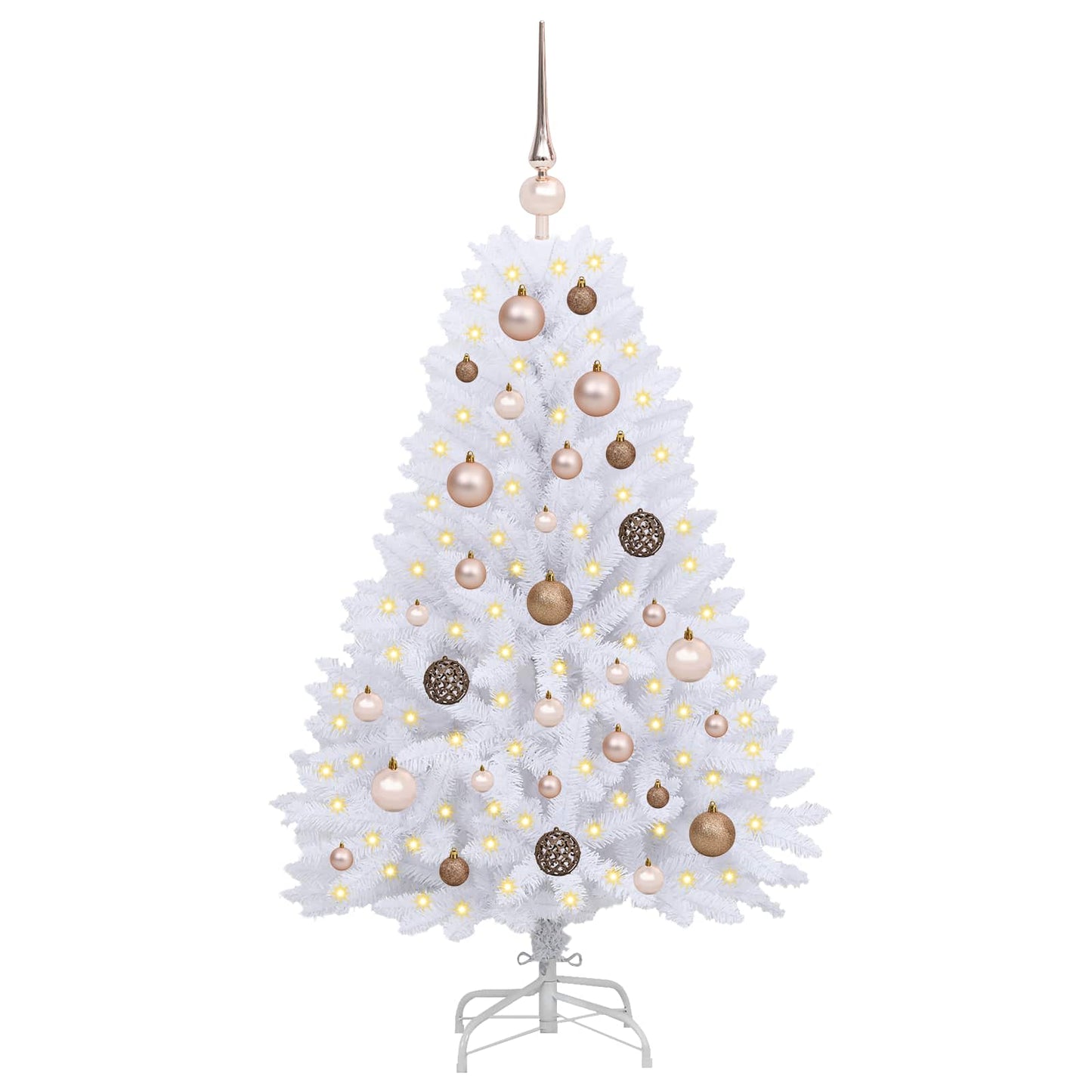 Albero di Natale artificiale Vidaxx bianco 68 x 68 x 120 cm PVC e metallo