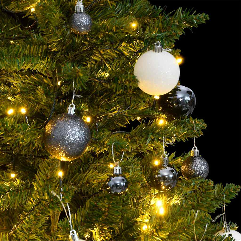 VidaXL albero di Natale artificiale con cerniere 150 LED e palline di Natale 150 cm