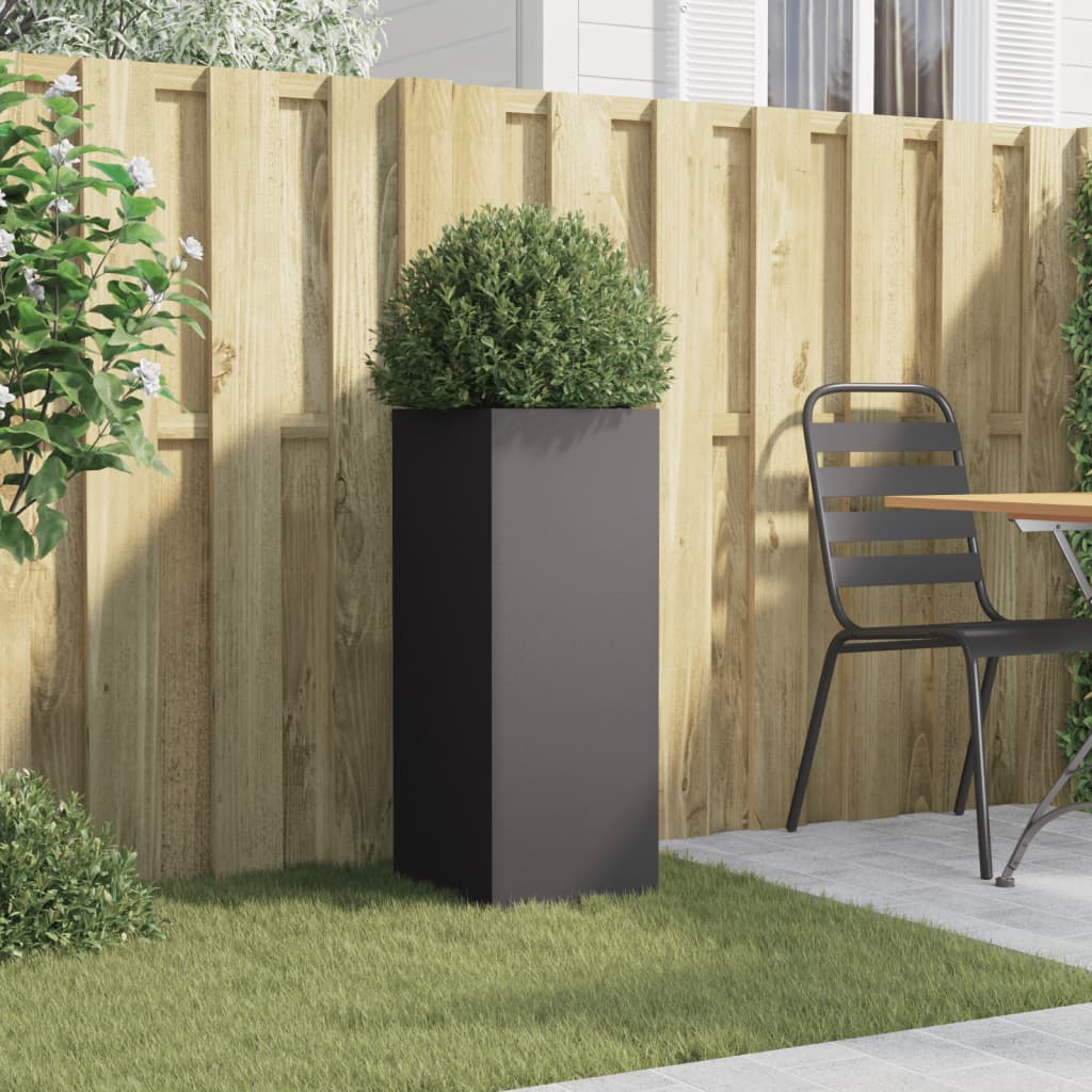 Vidaxl Planning Box 32x29x75 cm de acero negro