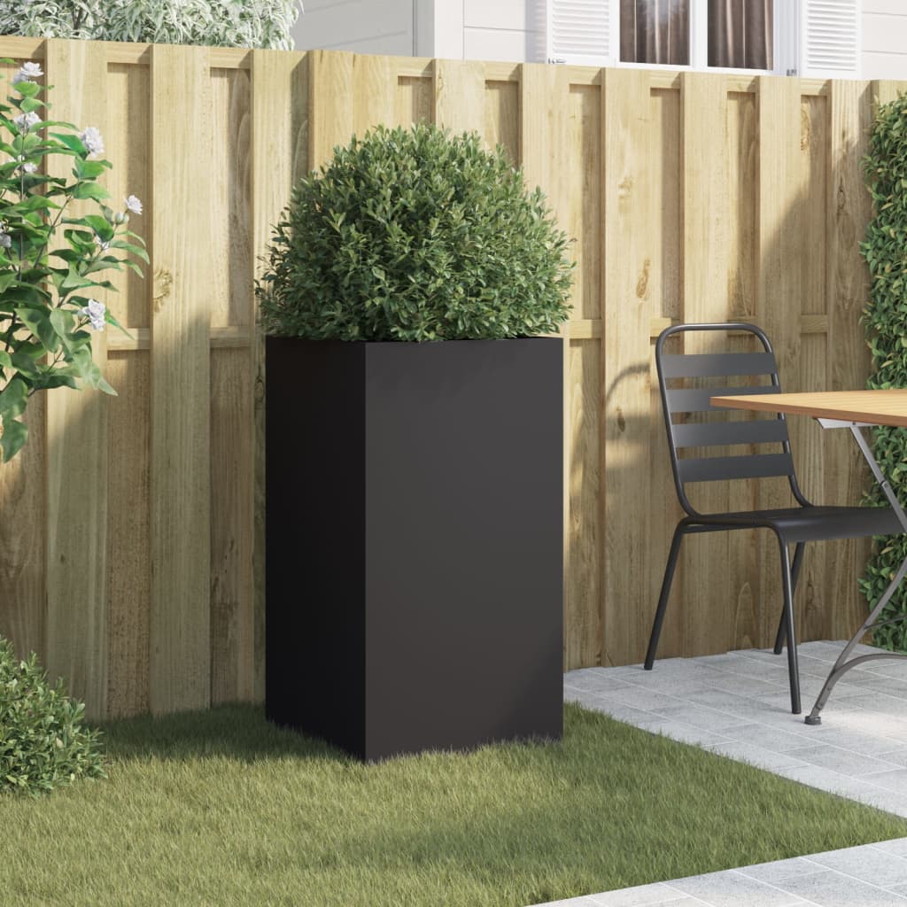 Vidaxl Planning Box 42x38x75 cm de acero negro