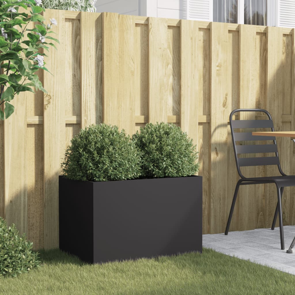 Vidaxl Planning Box 62x40x39 cm de acero negro