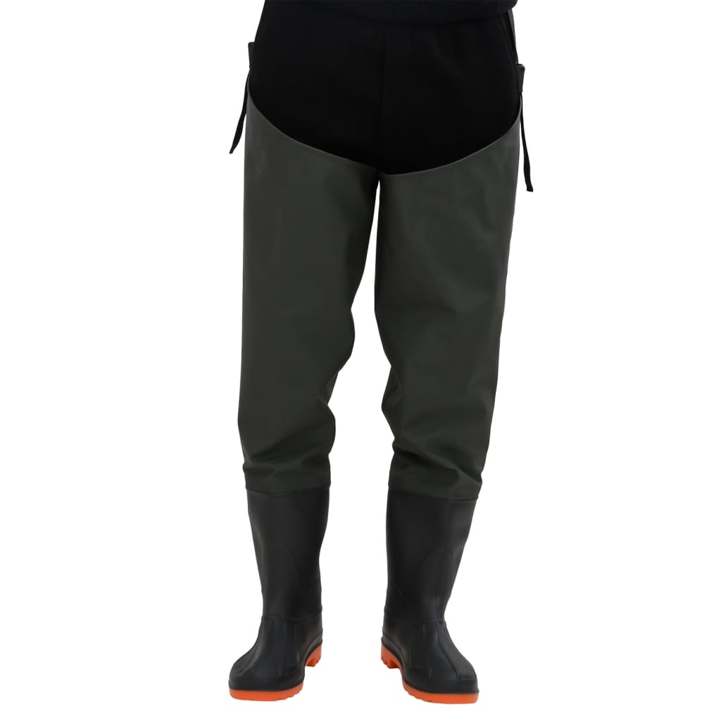 Botas pescador de Vidaxl tamaño 41 verde oscuro