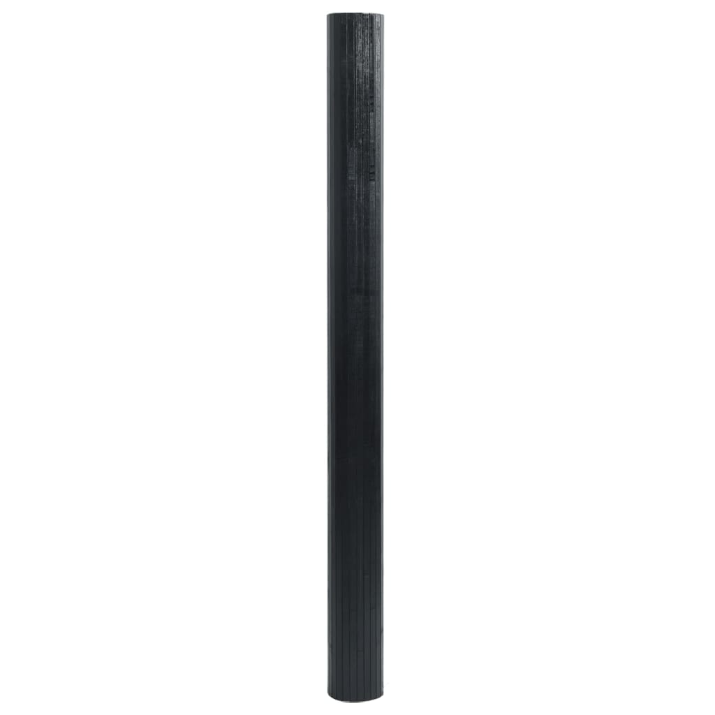 Tappeto rettangolare Vidaxx 100x200 cm bambù nero