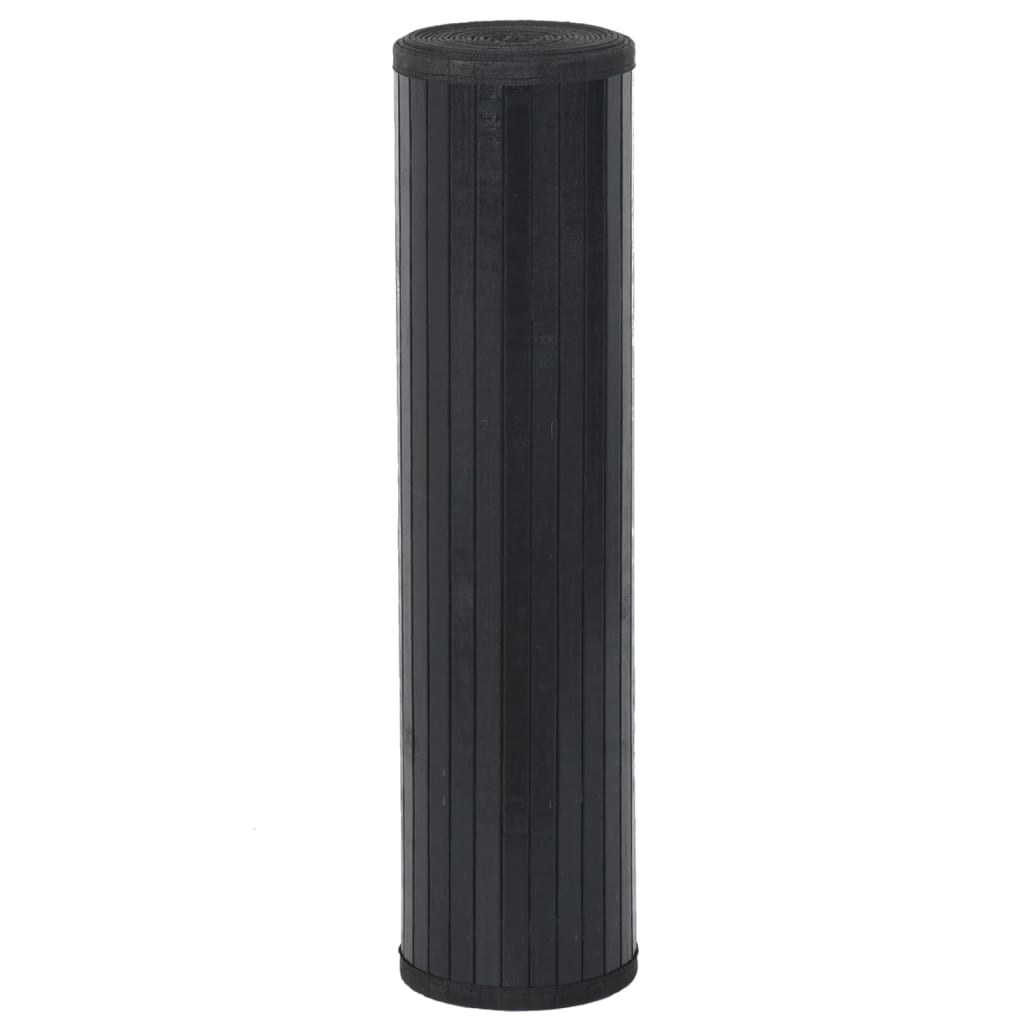 Tappeto rettangolare Vidaxx 60x200 cm bambù nero