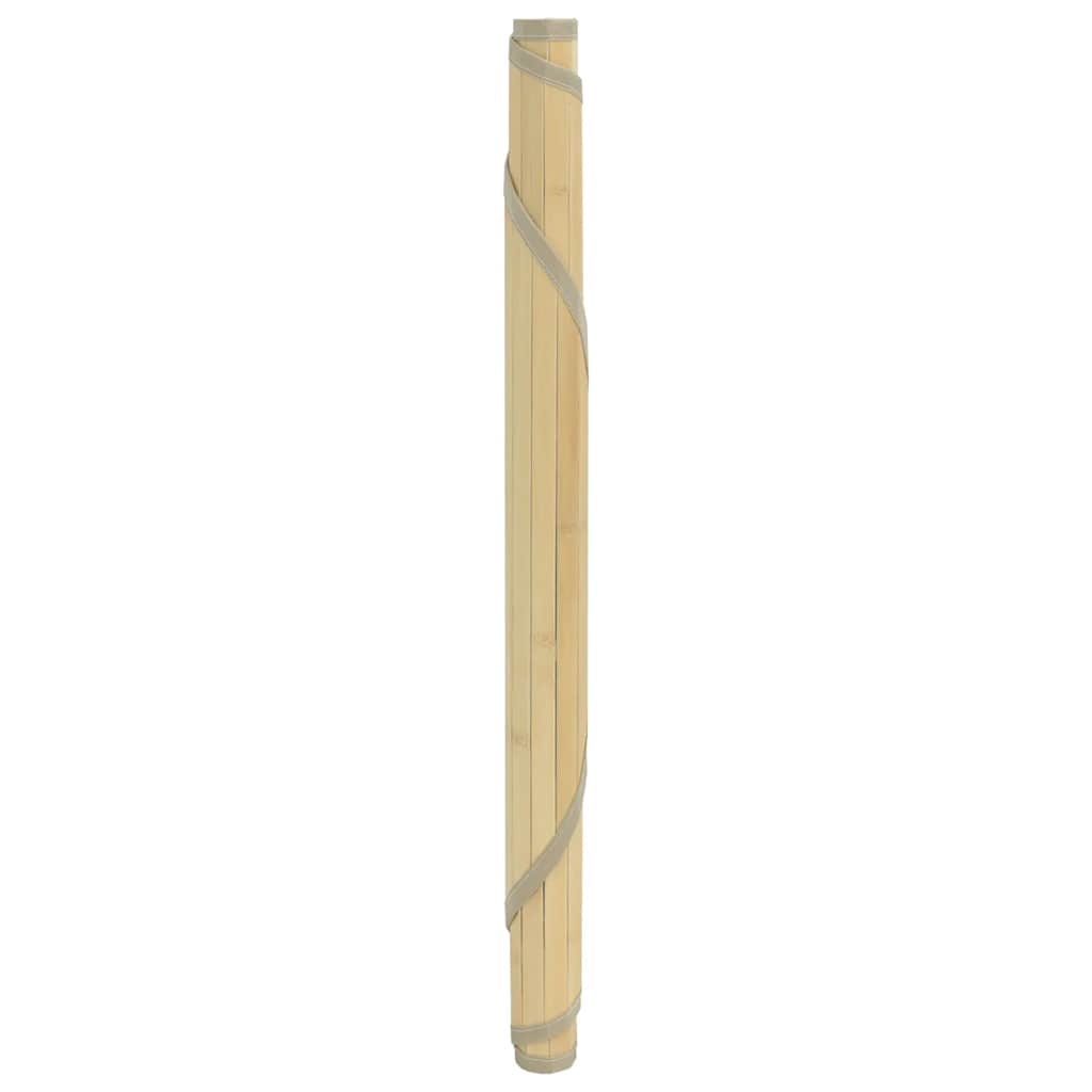 Vidaxl vloerkleed rond 60 cm bamboe lichtnaturel