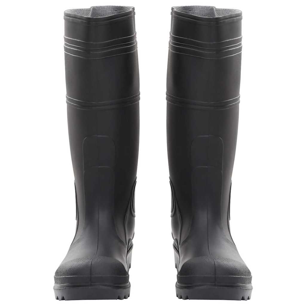 Stivali da pioggia vidaxl dimensione 38 pvc nero