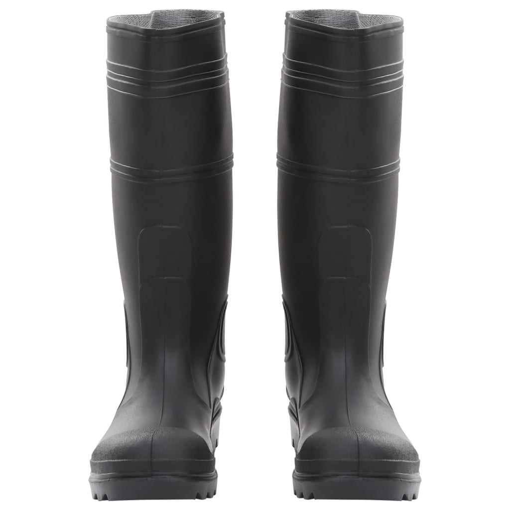Botas de lluvia Vidaxl tamaño 39 PVC Negro