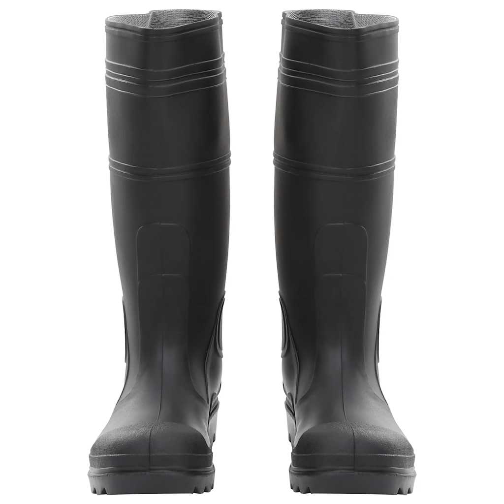 Botas de lluvia Vidaxl tamaño 40 PVC Negro