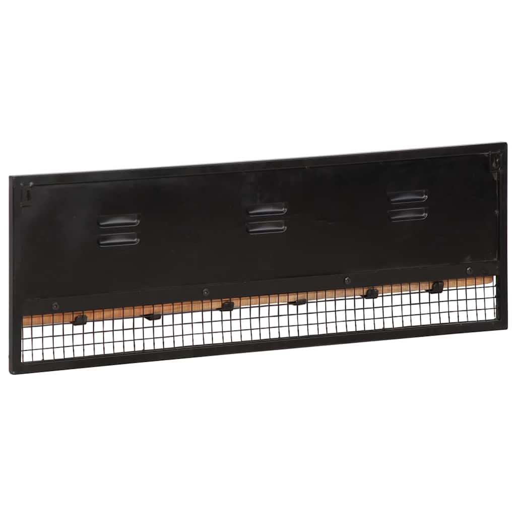 Vidaxx perchero de pared 90x11x30 cm mango macizo de madera de mango